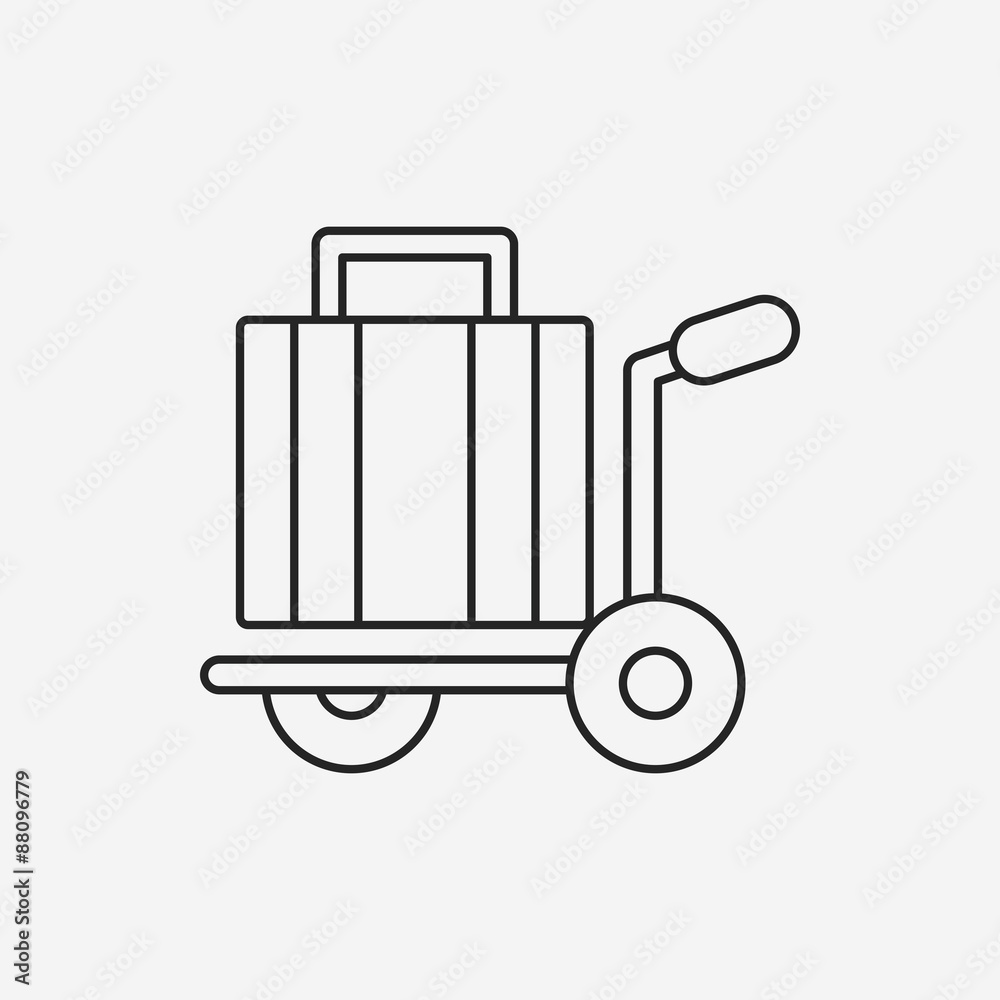 luggage line icon