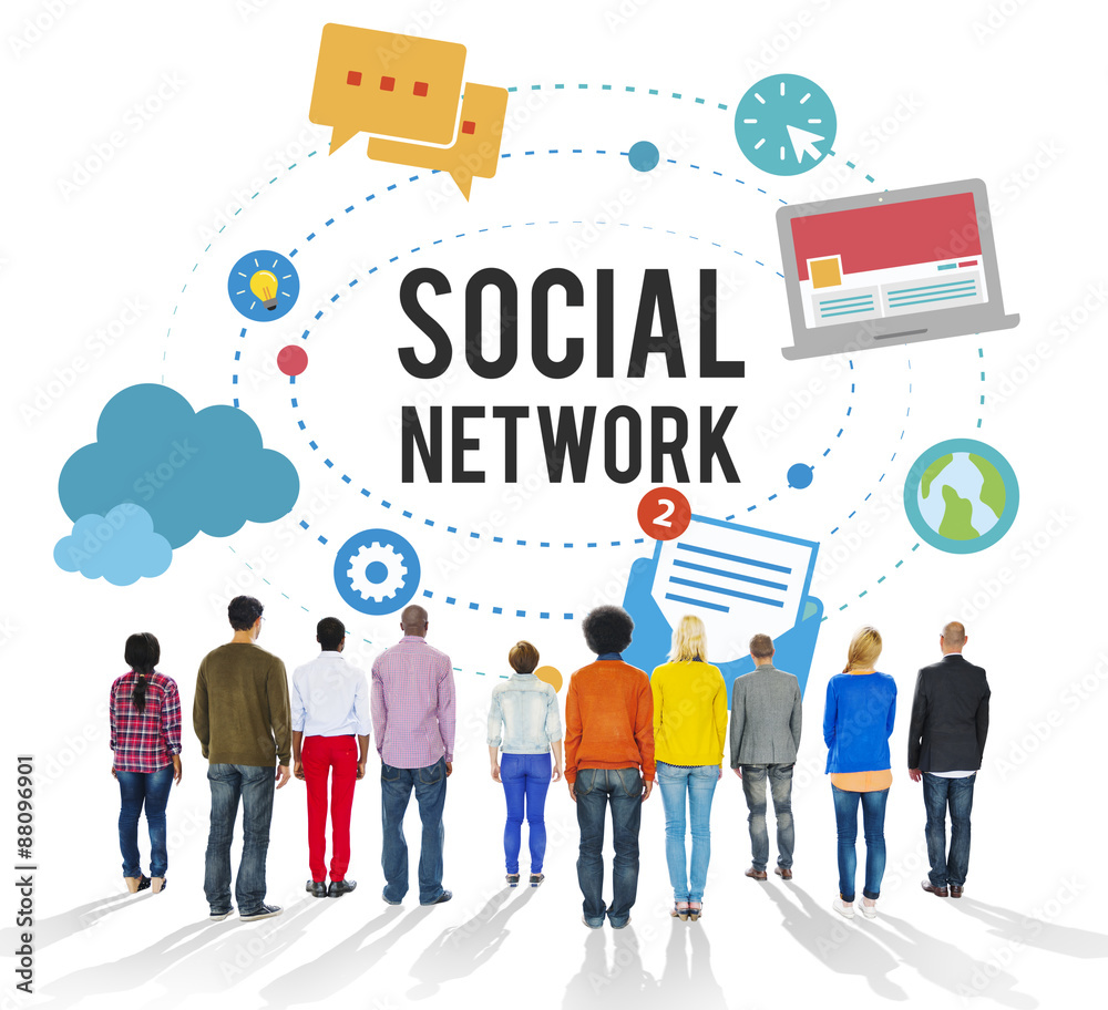 Social Media Network Online Internet Concept Social Media Network Online Internet Concept