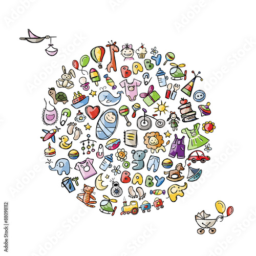 Baby toys frame for your design