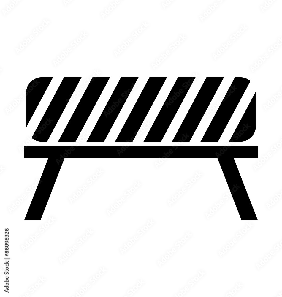 Black, white and striped road barrier,barricade, road block vect Black, white and striped road barrier,barricade, road block vect