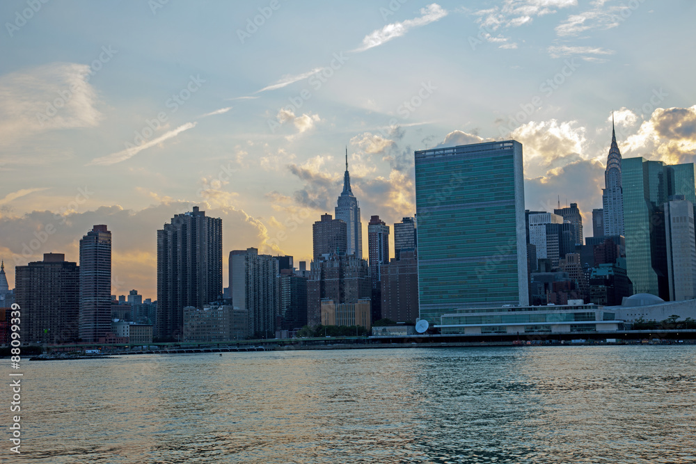 UN building on Manhattan 