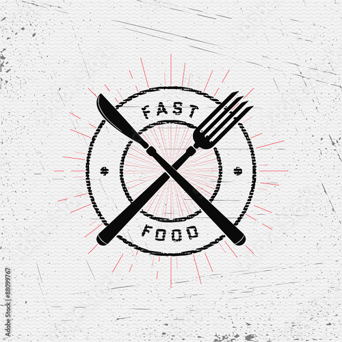 Fast food badges logos and labels for any use