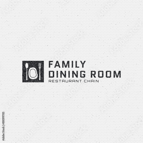 Dining room badges logos and labels for any use