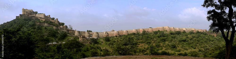 Udaipur Fort Kumbhalgarh Panoramic view built during 15 century  by Rana Kumbha, also the birth place of Maharana Pratap The unconquerable fort with Second Largest Wall After The Great Wall of China  
