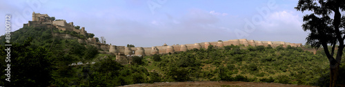 Udaipur Fort Kumbhalgarh Panoramic view built during 15 century by Rana Kumbha, also the birth place of Maharana Pratap The unconquerable fort with Second Largest Wall After The Great Wall of China 