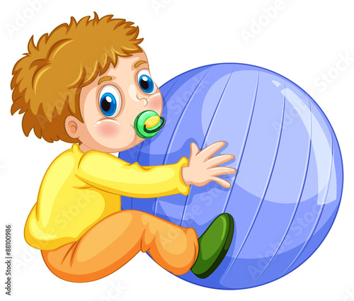 Boy and ball