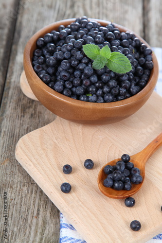 Ripe blueberries