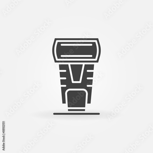 Photo camera flash icon