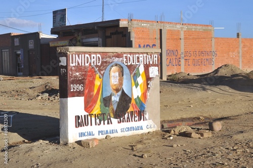 The outskirts of the city of La Paz.