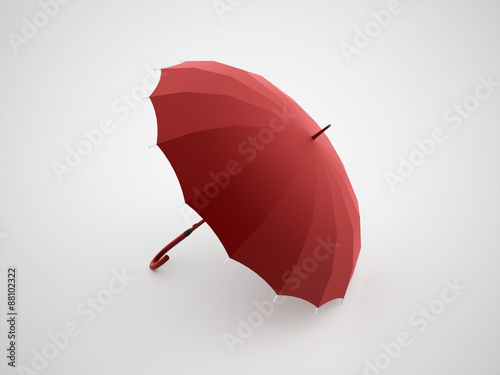 Red umbrella with