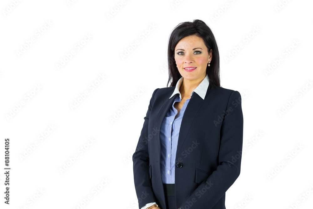 Happy businesswoman looking at camera Happy businesswoman looking at camera