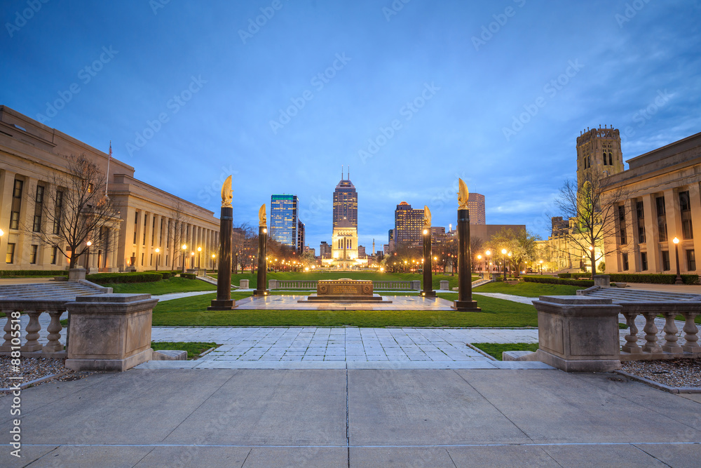 Downtown Indianapolis skyline