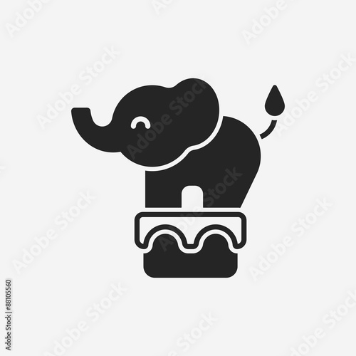 circus elephant icon
