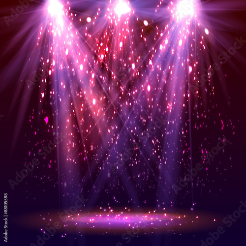 Stage spotlights.