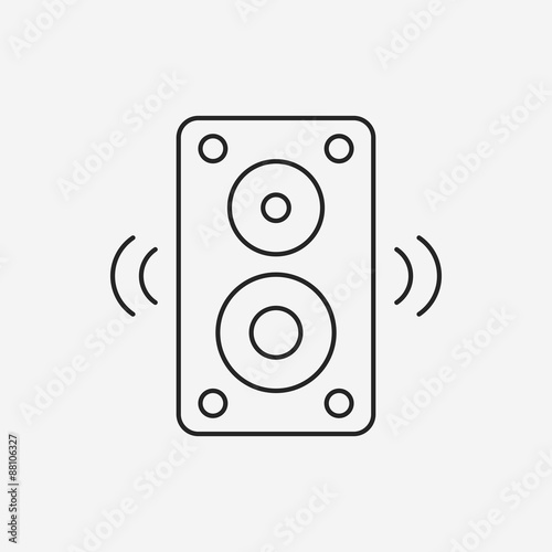 stereo line icon