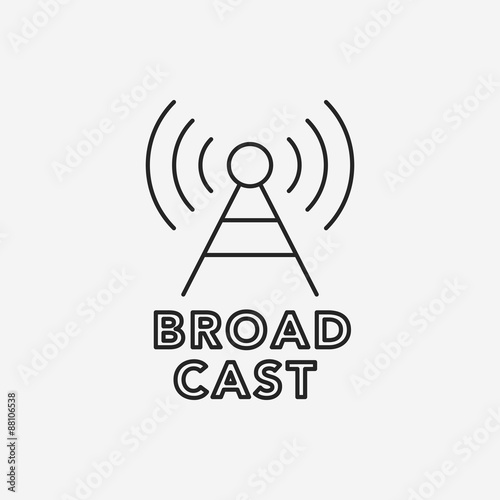 broadcast line icon