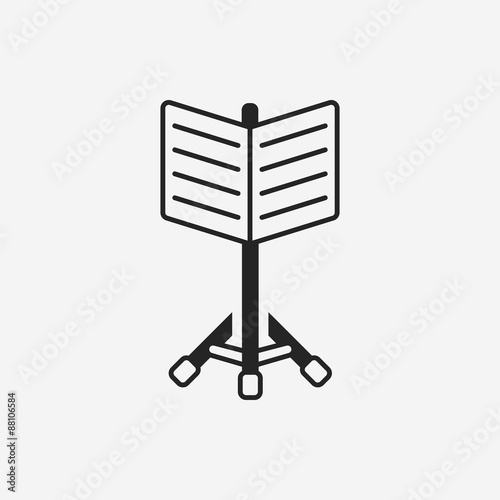 Music stand icon
