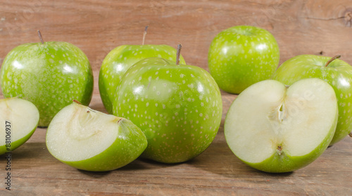 Картината върху платно Fresh green apples