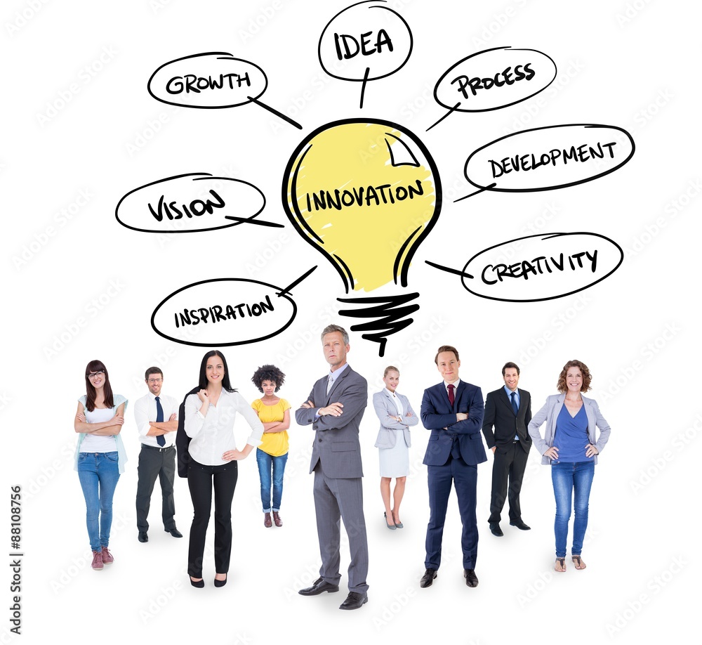 Composite image of business team Composite image of business team