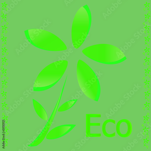 eco icon of flower