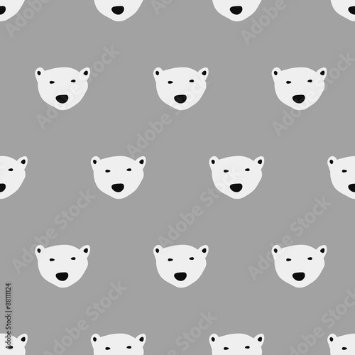 seamless  polar bear pattern