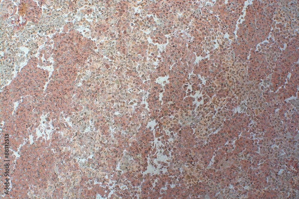 Red breccia or rough cast wall Red breccia or rough cast wall