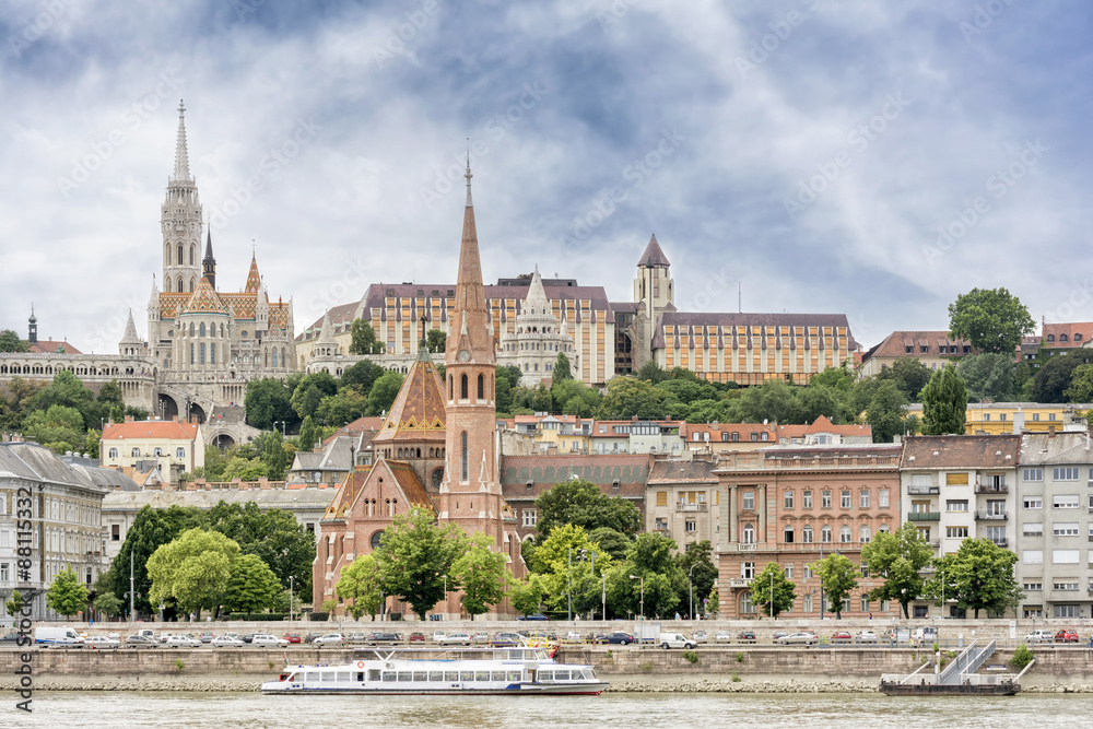 View of Buda From Pest, Budapest, Hungary