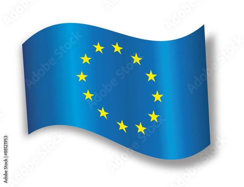 Europa Flagge Fahne Euro Europaflagge Icon button