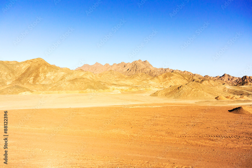 Eastern desert landscape in Egypt