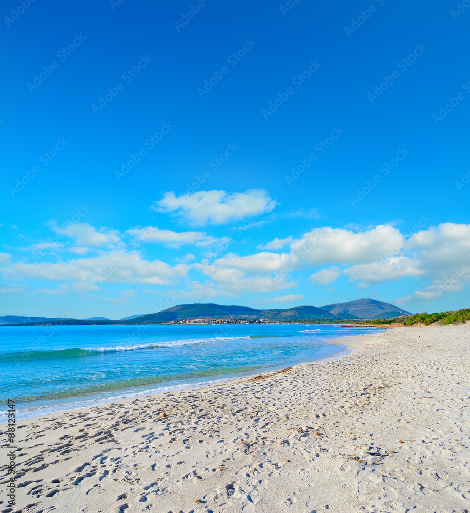 Maria Pia beach under a blue sky