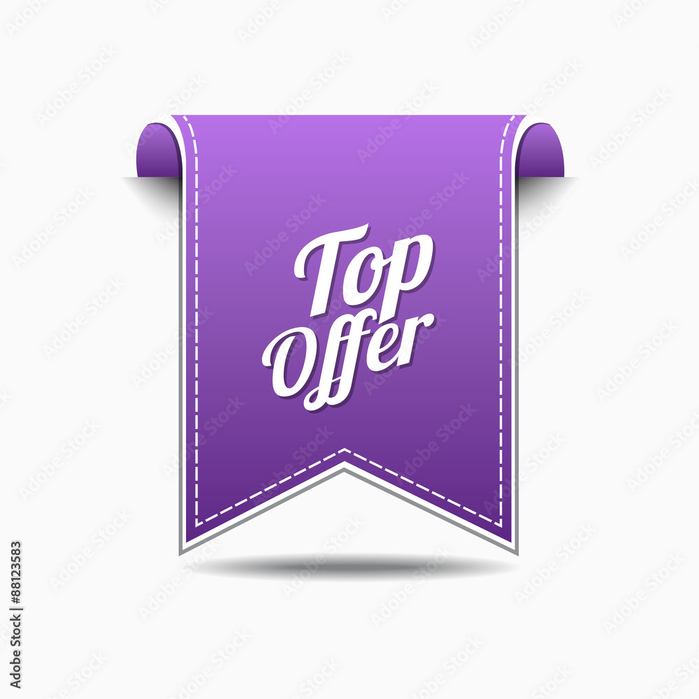 Top Offer Violet Vector Icon Design Top Offer Violet Vector Icon Design
