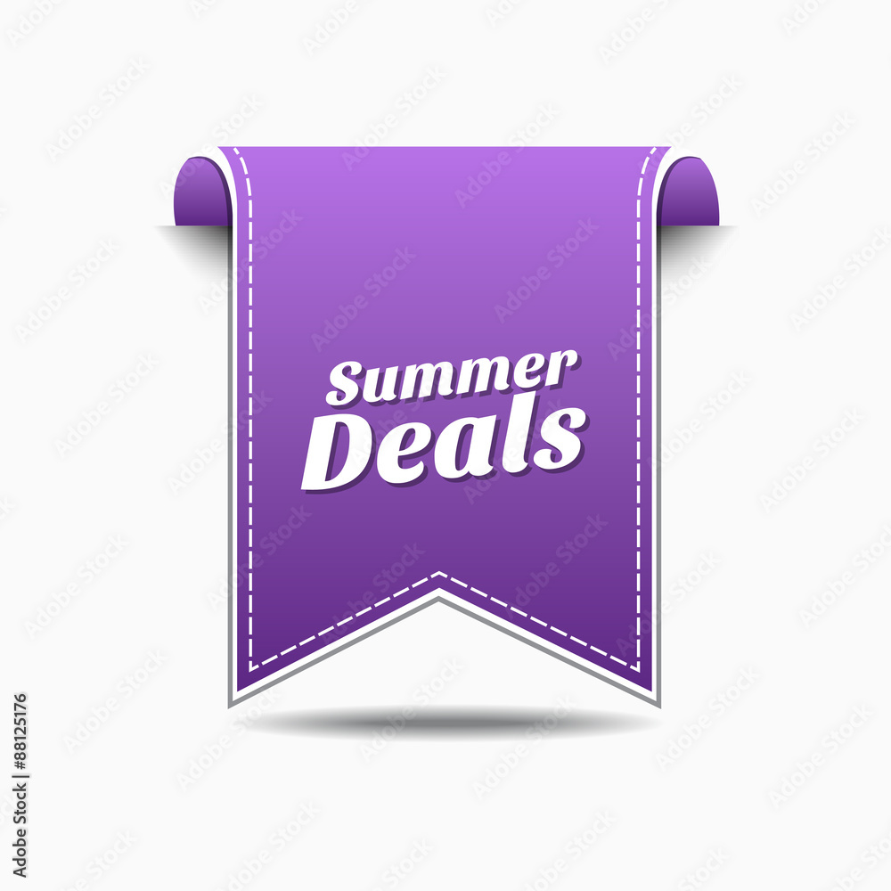 Summer Deals Violet Vector Icon Design Summer Deals Violet Vector Icon Design