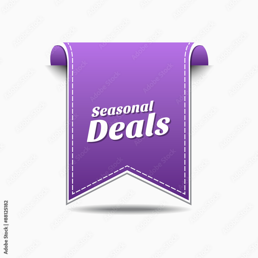Seasonal Deal Violet Vector Icon Design Seasonal Deal Violet Vector Icon Design