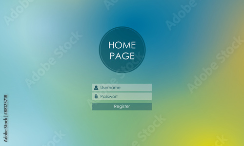 Homepage Formular Newsletter abonnieren blau