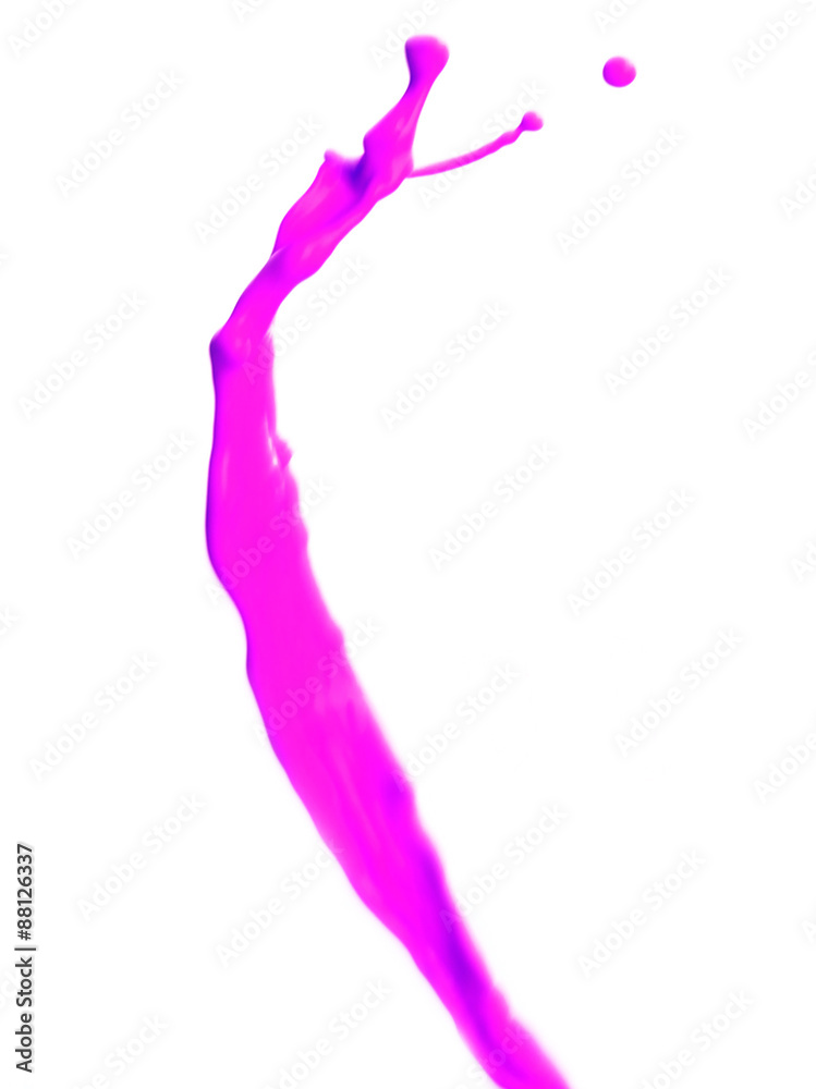 Paint splashing isolated on white Paint splashing isolated on white