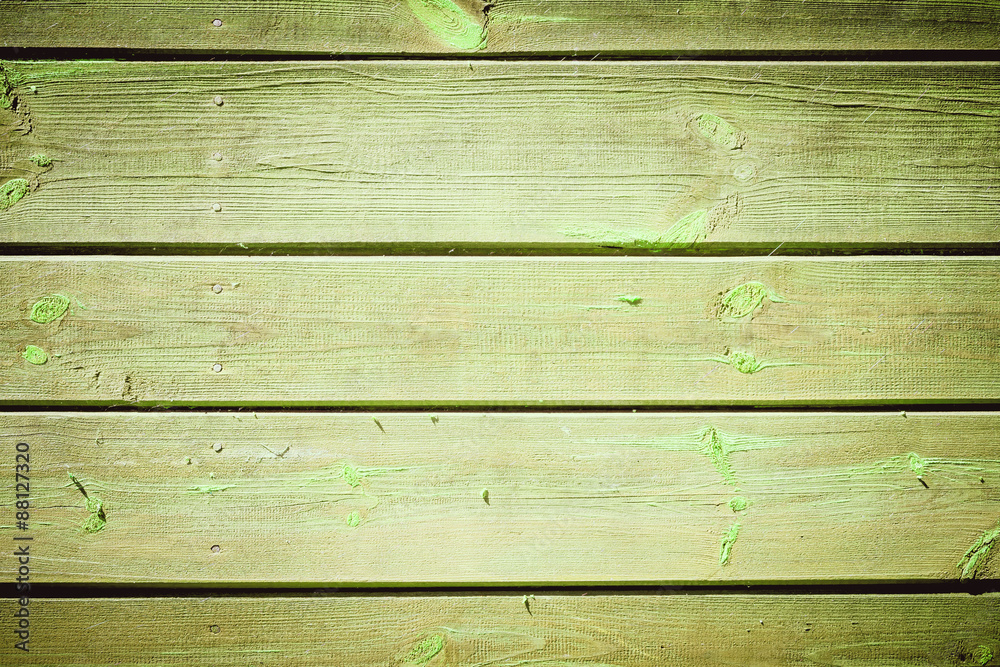 Fototapeta premium Old painted wood wall - texture or background