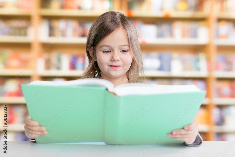 Reading, kid, book. Reading, kid, book.