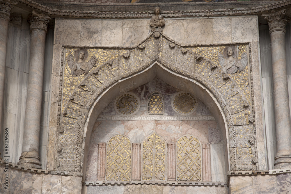 Facade of San Marcos Cathedral, Venice