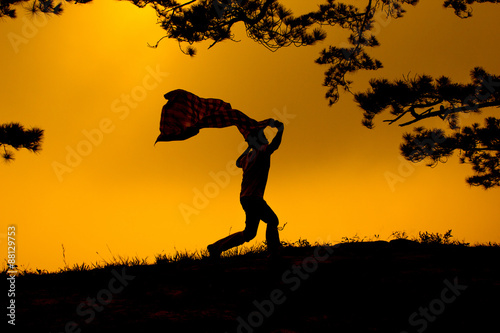 .Running Silhouette