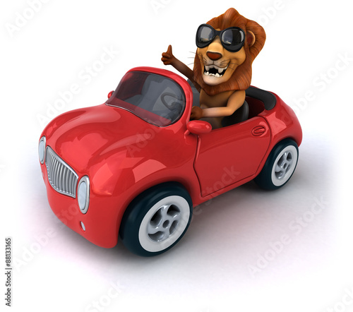 Fototapeta Naklejka Na Ścianę i Meble -  Fun lion