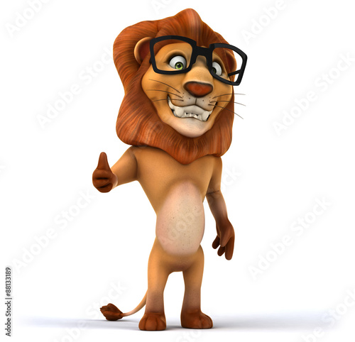 Fototapeta Naklejka Na Ścianę i Meble -  Fun lion