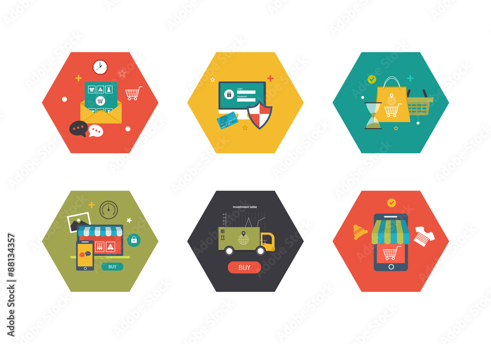 Online shopping concept. Online shopping concept.