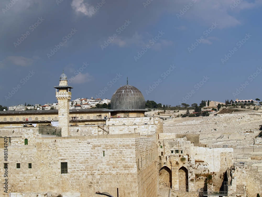 View of the Al-Aqsa Mosque in Jerusalem, Israel