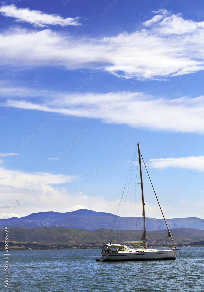 sailboat in the sea