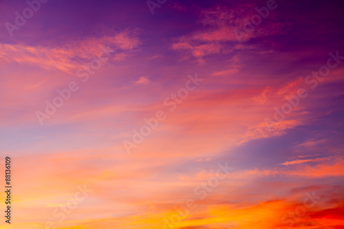 Dramatic cotton candy sky cloud texture background © freedom_naruk