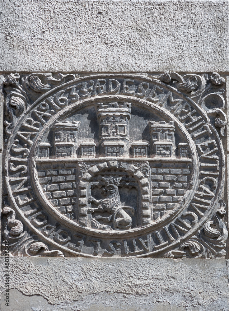 Unknown ancient coat of arms in Lviv, Ukraine Unknown ancient coat of arms in Lviv, Ukraine