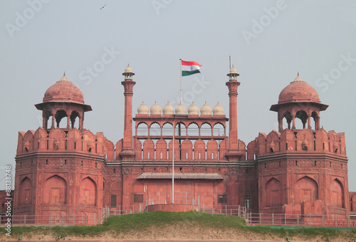 towers of Red Fort in Delhi