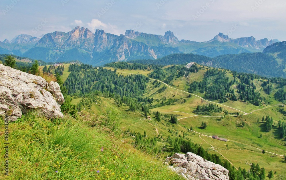 Naklejka premium Dolomiten-Höhenweg Nr. 1