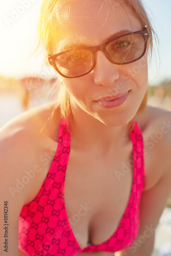 Woman at beach
