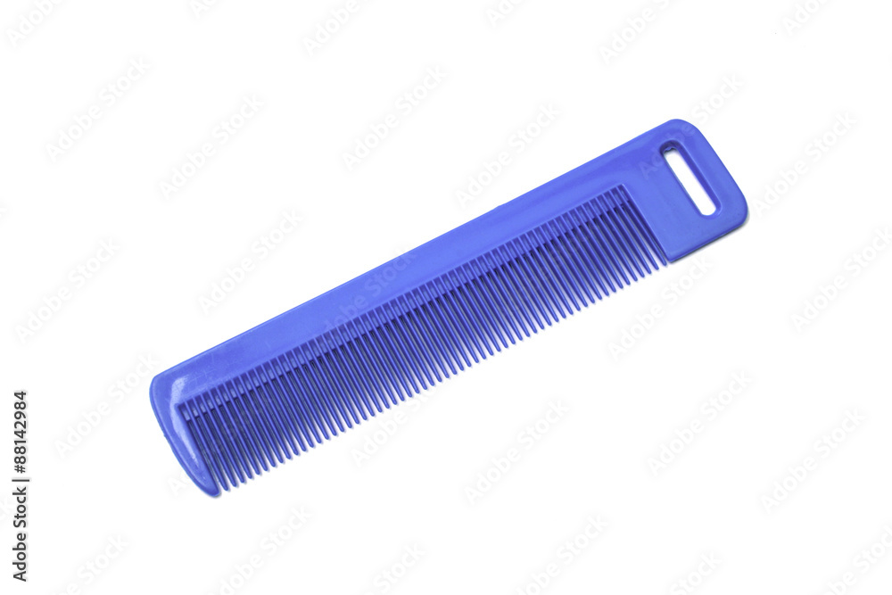 comb for hair; isolated on white comb for hair; isolated on white